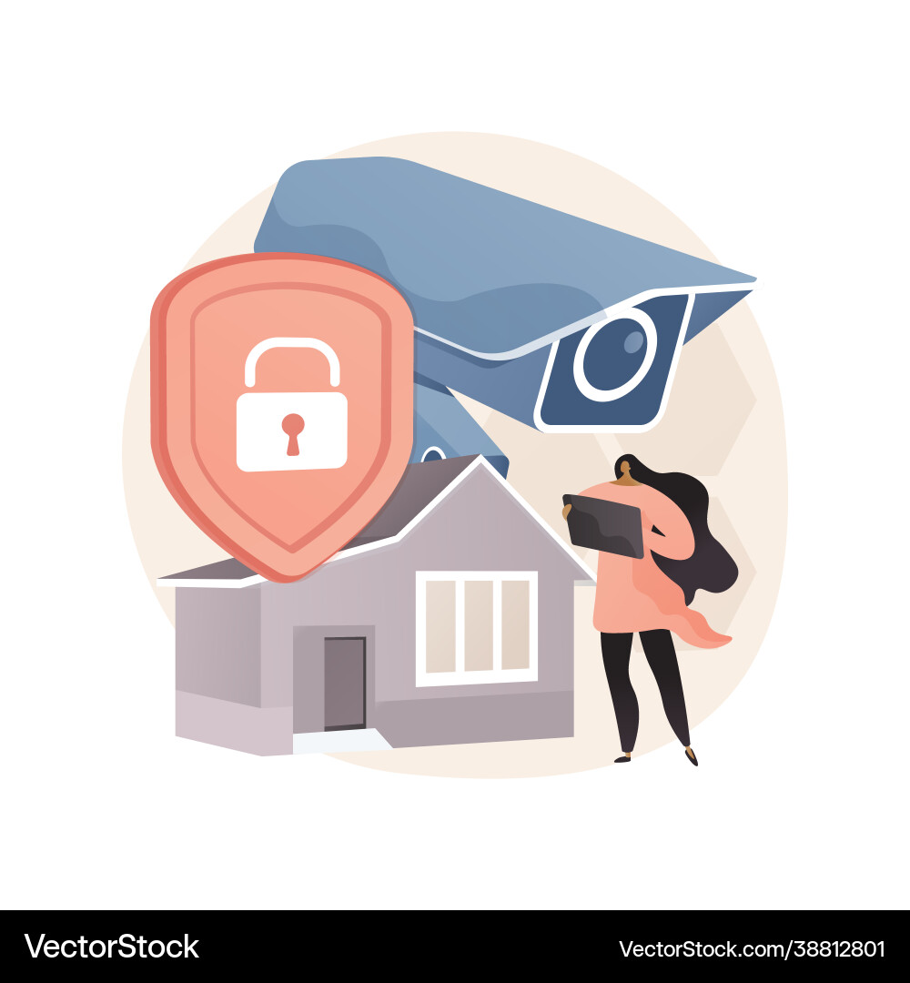 Security systems design abstract concept Security systems design abstract concept Vector Image