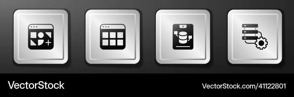 Setzen Sie verschiedene Dateien Browser-Serverdaten Web Setzen Sie verschiedene Dateien Browser-Serverdaten Web vektorbild
