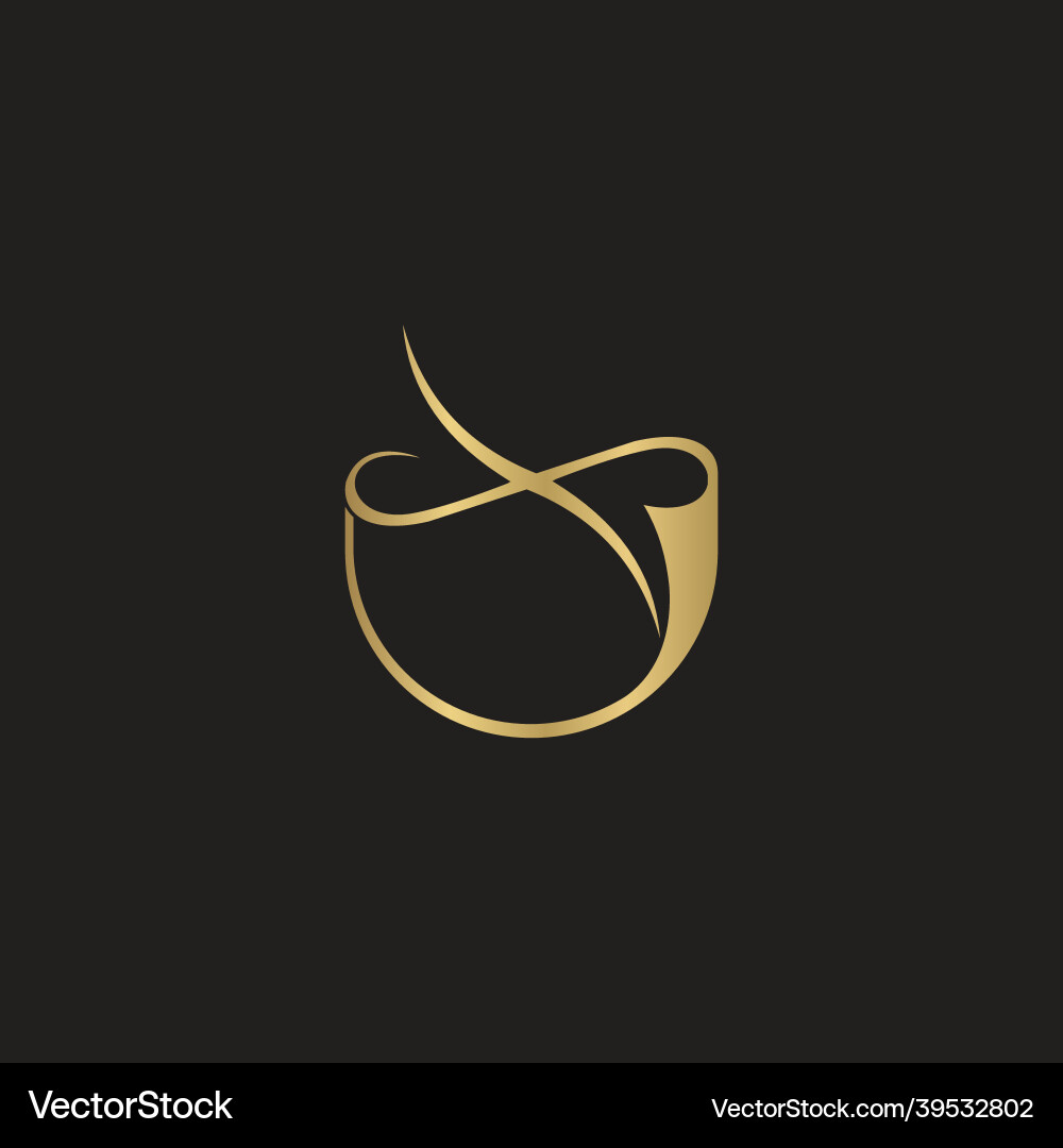 Alphabet initials logo ux xu x and u Vector Image