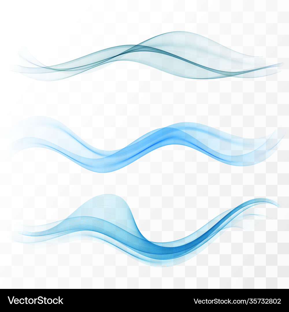 Blue Speed Waves Abstract Header vector image