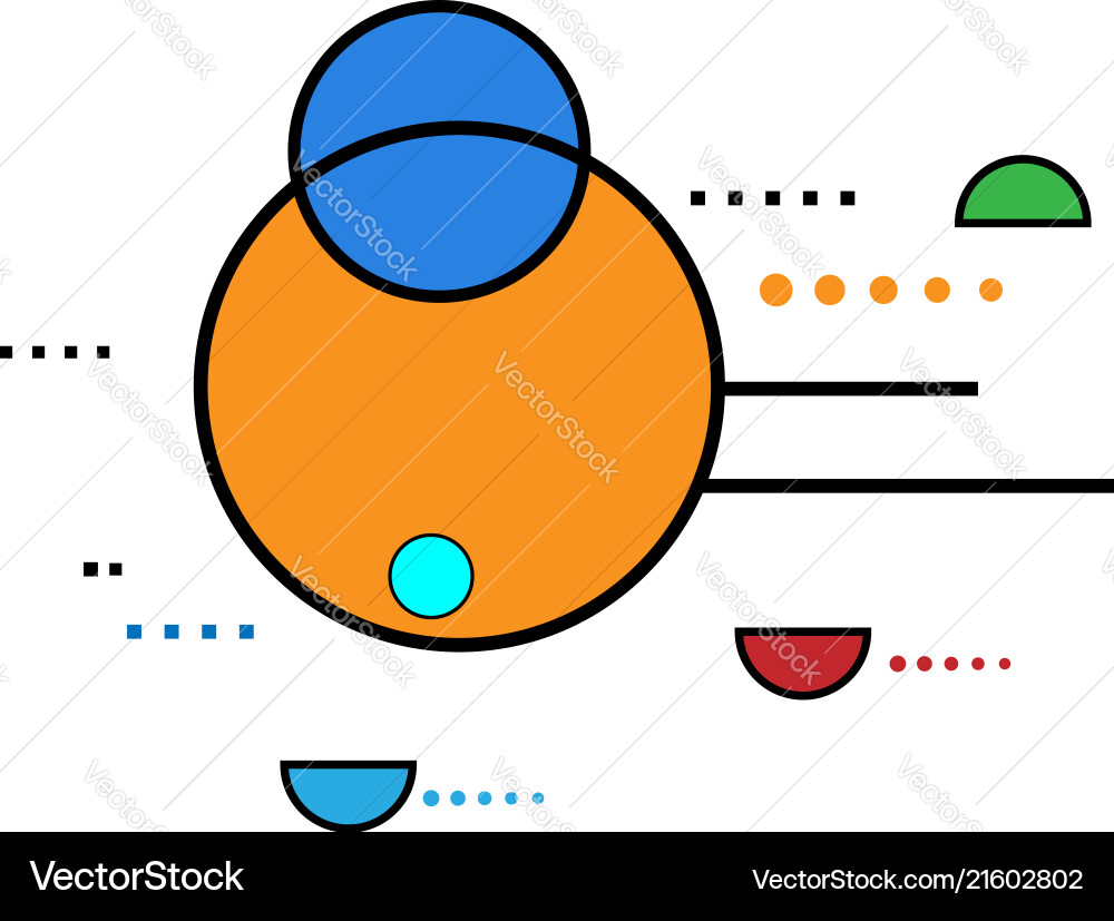 Geometric abstract minimal technology element Vector Image