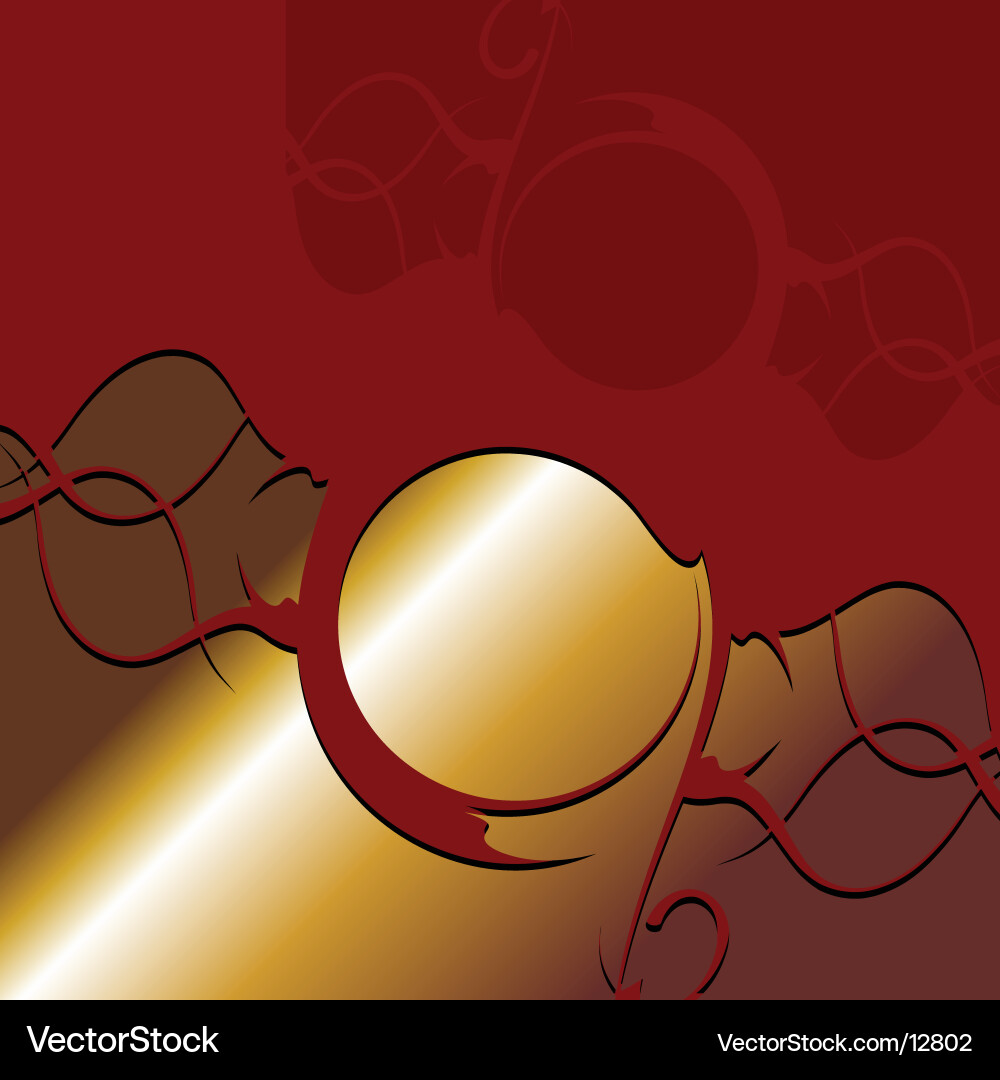Gold and red abstract background Vector Image