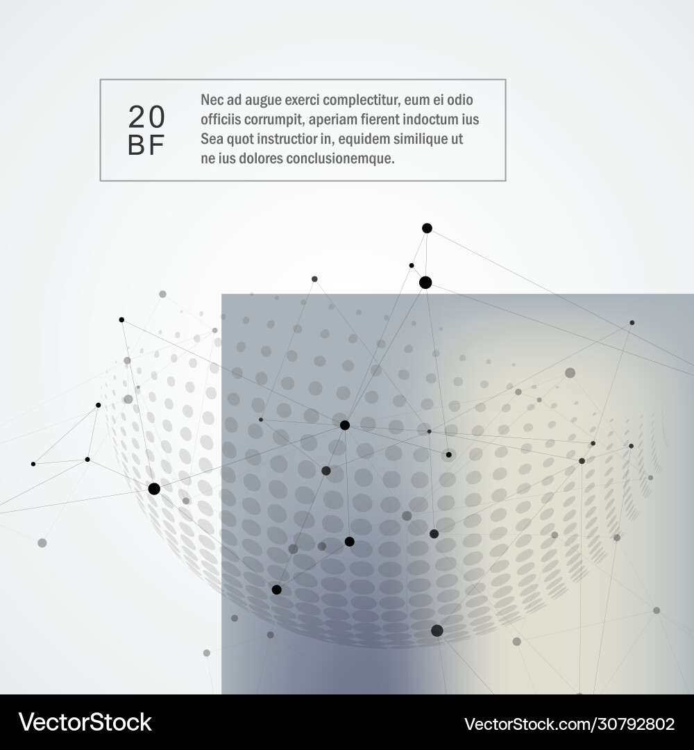 Molecular structure with connected points Molecular structure with connected points Vector Image