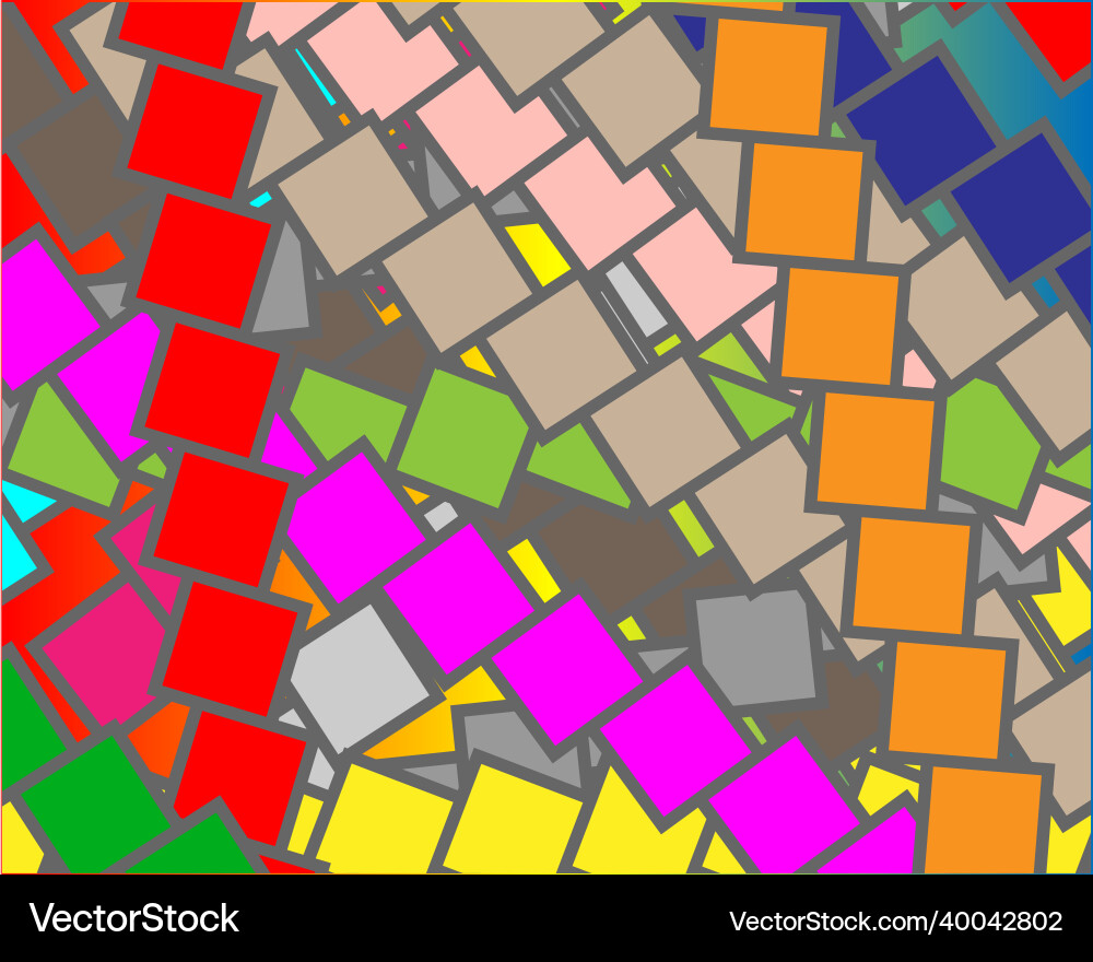 Multicolored abstract image with vivid colors Vector Image