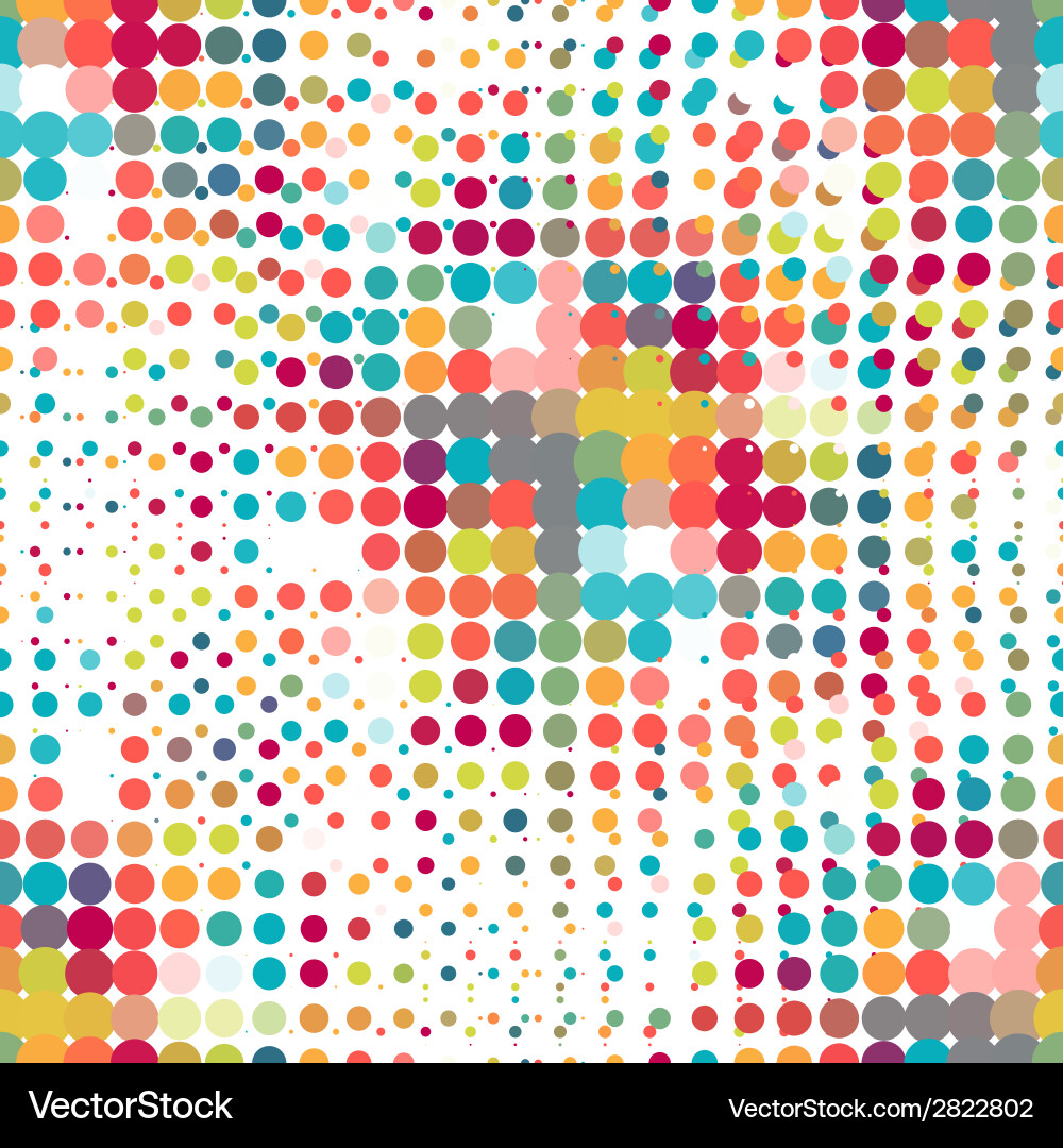 Retro Halftone Dots - Disco Pattern vector image