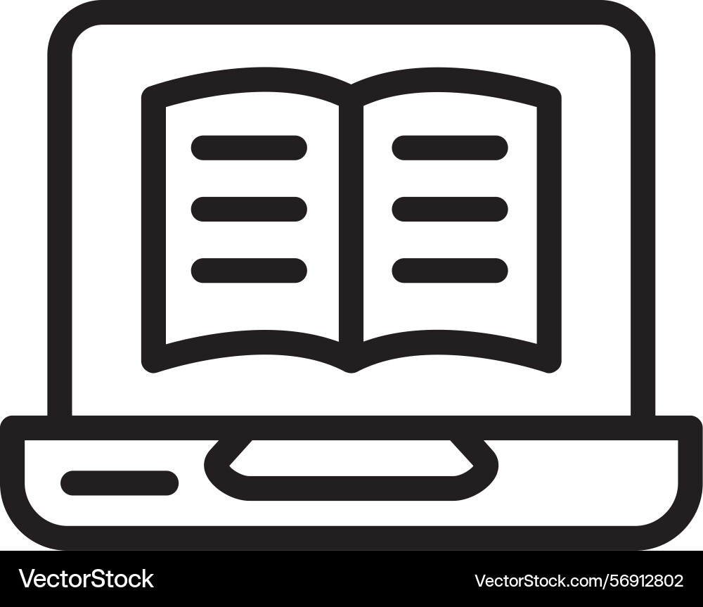 Study linear style icon design Vector Image