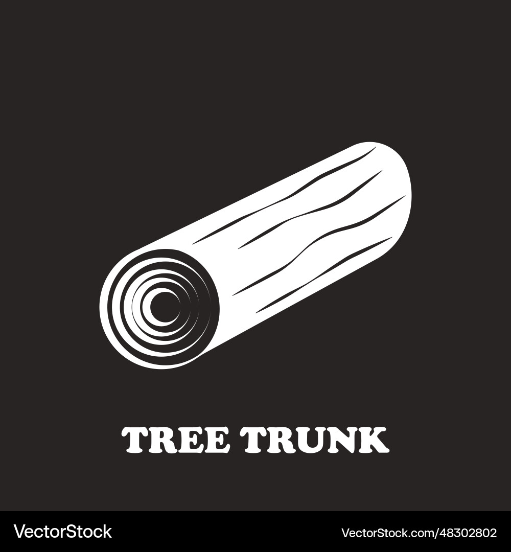 Tree trunk icon Tree trunk icon Vector Image
