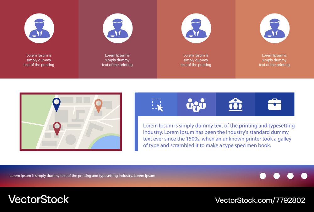 Web interface Vector Image
