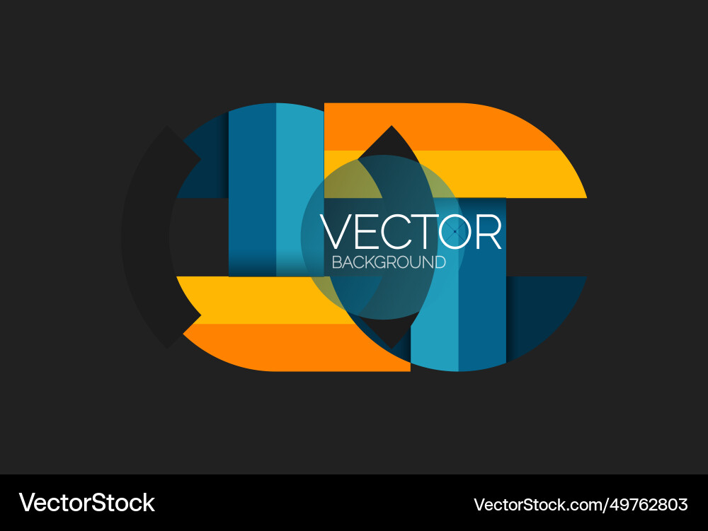 Abstract background geometric minimal round Abstract background geometric minimal round Vector Image