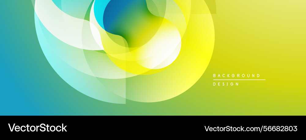Abstract vibrant layers create flowing shapes Abstract vibrant layers create flowing shapes Vector Image