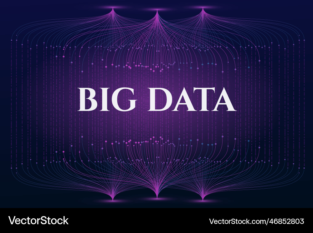 Big data background Big data background vector image