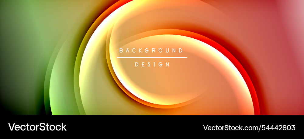 Bright rainbow style color gradient with curve Vector Image