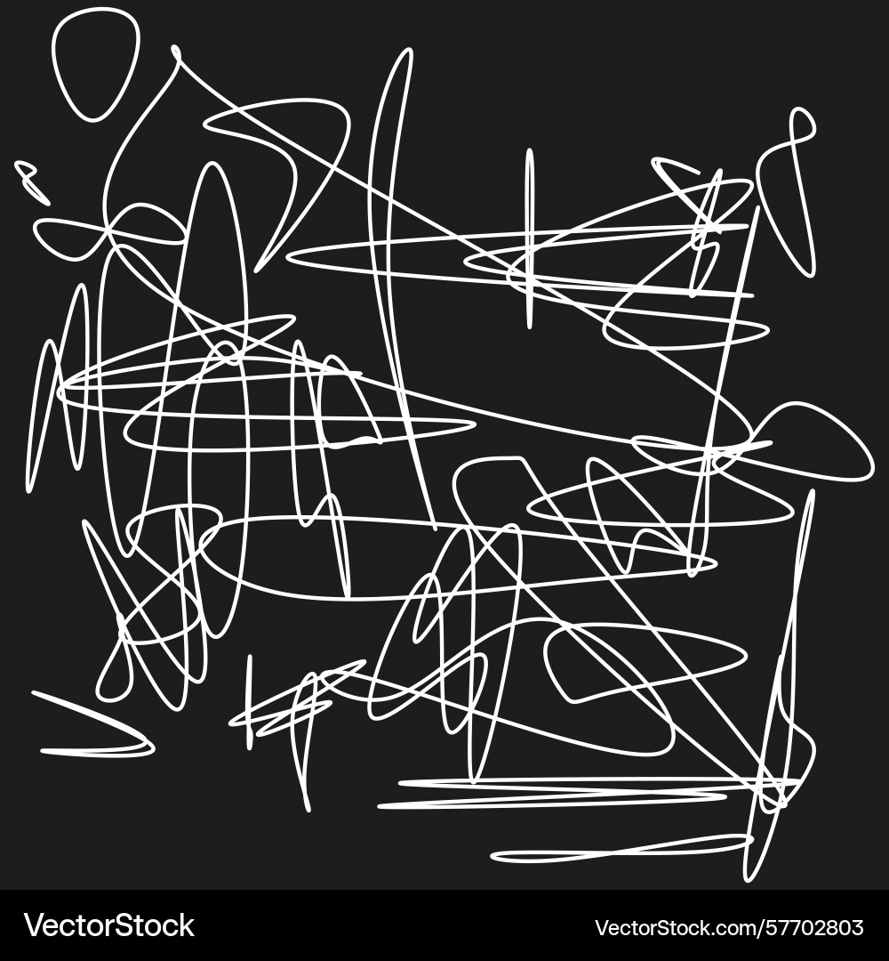 Chaotic scribble icon tangled line web dynamic Chaotic scribble icon tangled line web dynamic vector image