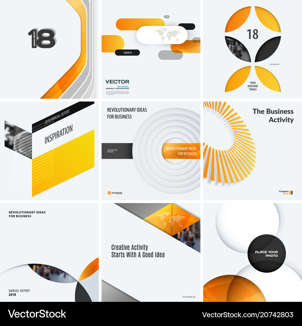 Design set of yellow colourful abstract Design set of yellow colourful abstract vector image