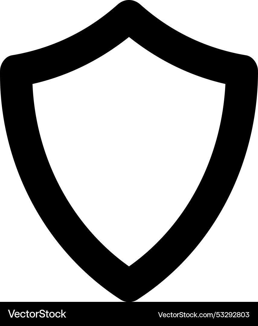 Frame shield icon element outline border grunge Frame shield icon element outline border grunge vector image