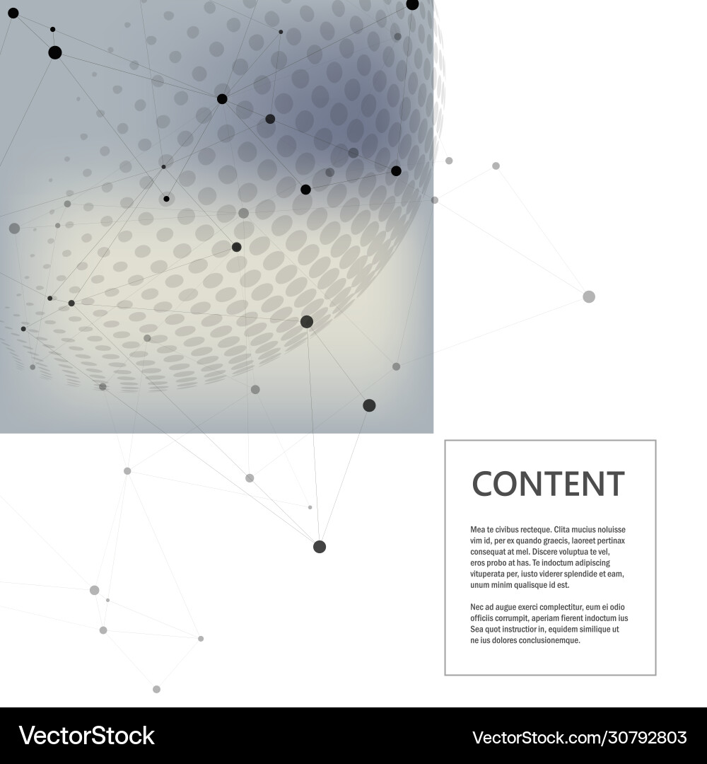 Molecular structure with connected points Molecular structure with connected points Vector Image
