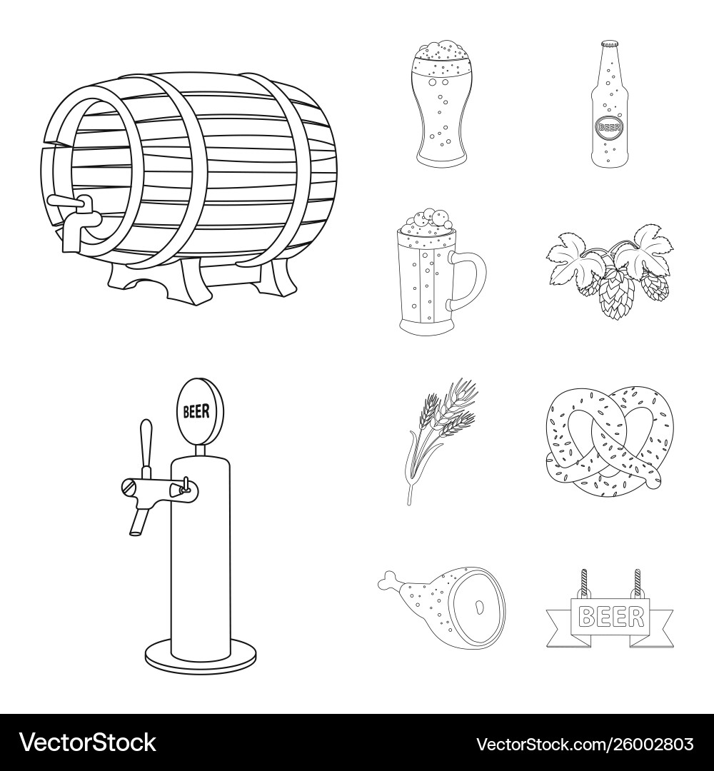 Pub and bar icon set Pub and bar icon set vector image