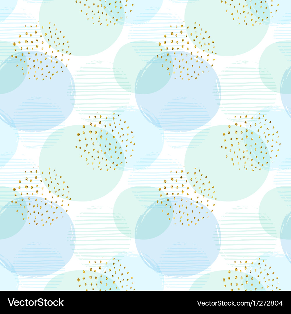 Abstract geometric seamless pattern with circles vector image