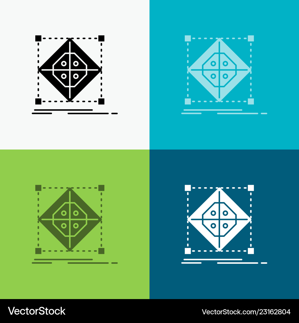 Architecture cluster grid model preparation icon Architecture cluster grid model preparation icon vector image