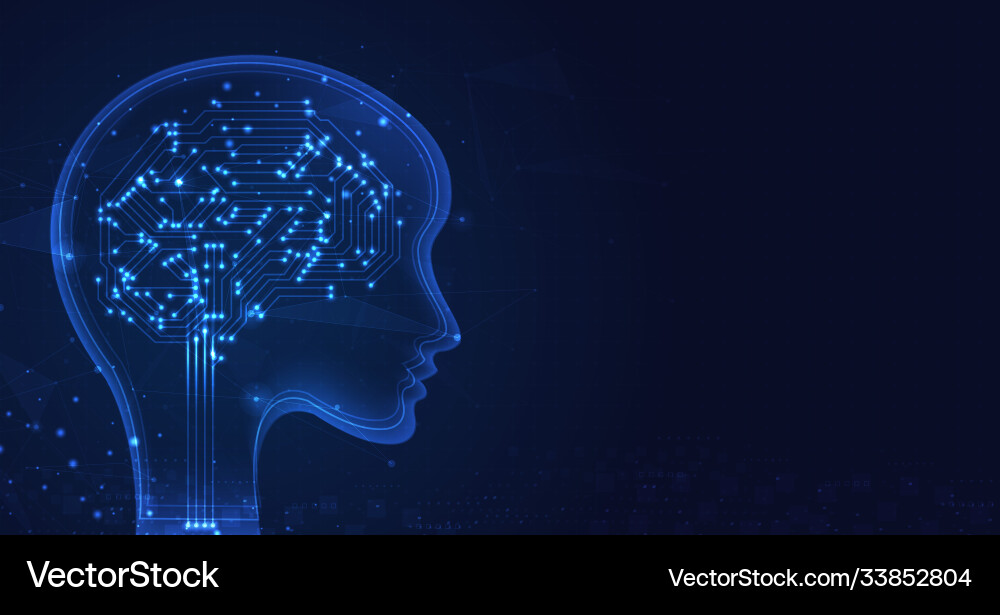 Artificial intelligence machine learning ai data Artificial intelligence machine learning ai data vector image