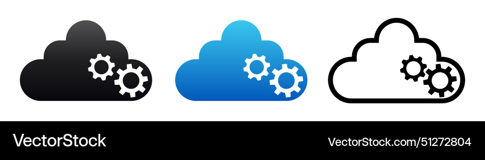 Cloud data sync update icon saas vector image