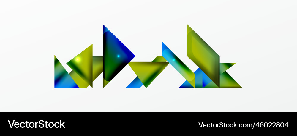 Dynamic 3d geometric abstract background Dynamic 3d geometric abstract background Vector Image