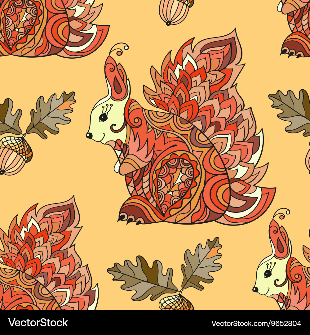 Entangle forest seamless pattern vector image