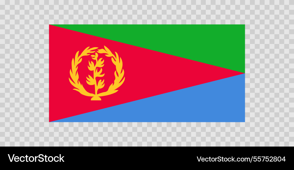 Flag of eritrea eritrean national symbol Flag of eritrea eritrean national symbol vector image