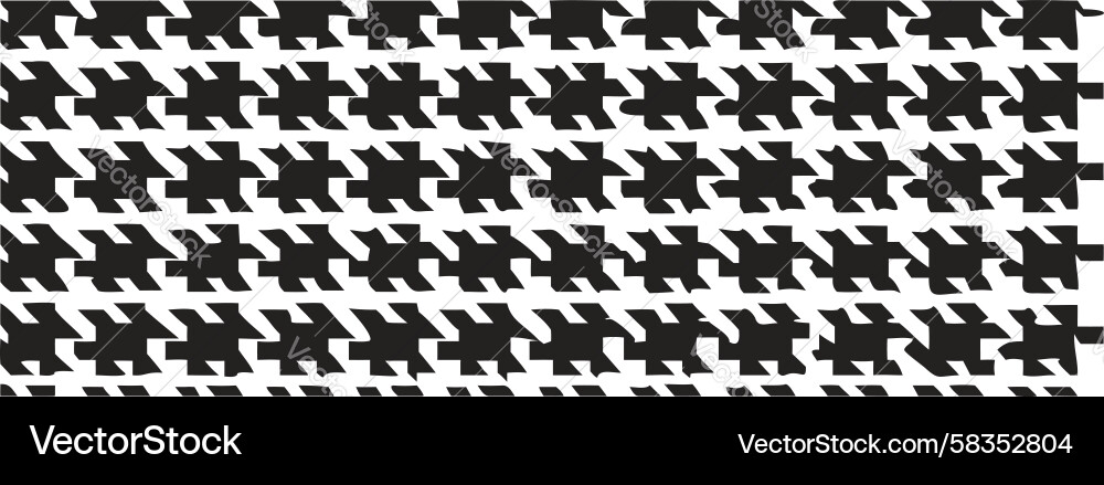 Houndstooth Pattern Background Vector Image