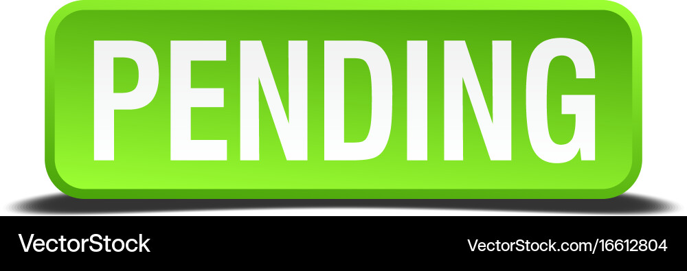 Impending Green Button - Isolated Vector Image