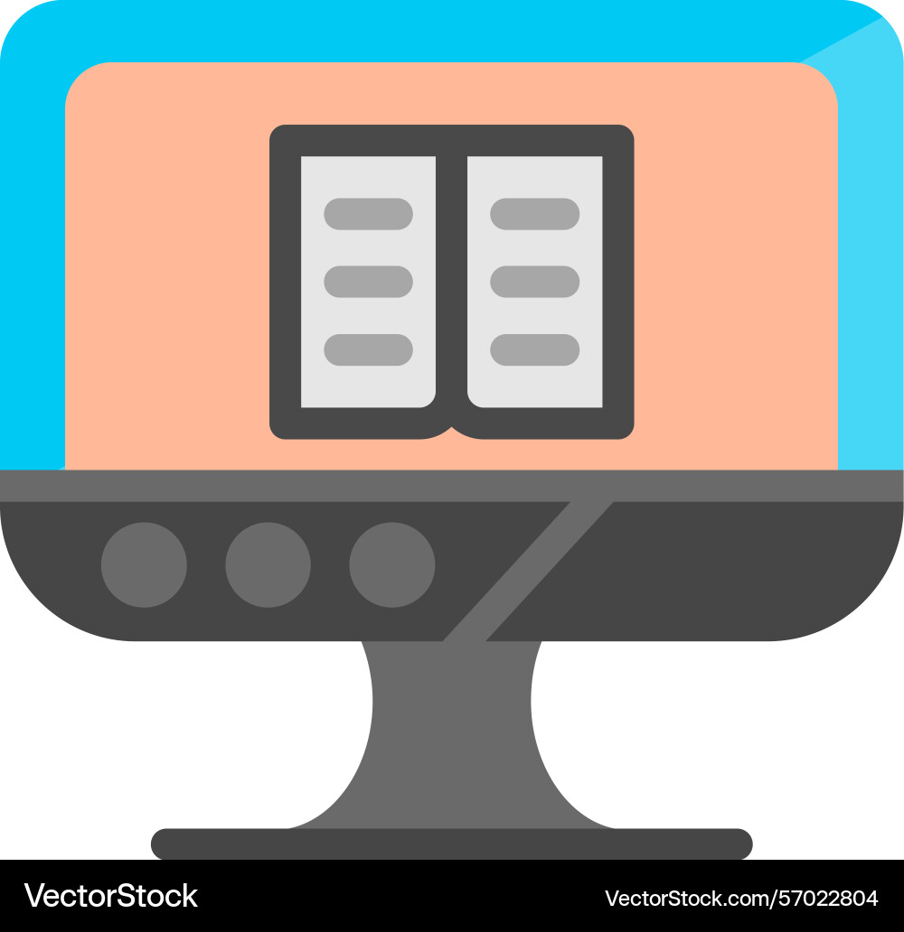 Learning path flat style icon design Vector Image