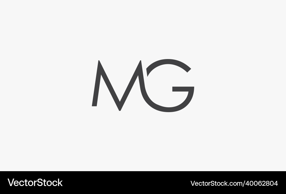 Mg-Brief-Logo isoliert auf weißem Hintergrund Mg-Brief-Logo isoliert auf weißem Hintergrund vektorbild