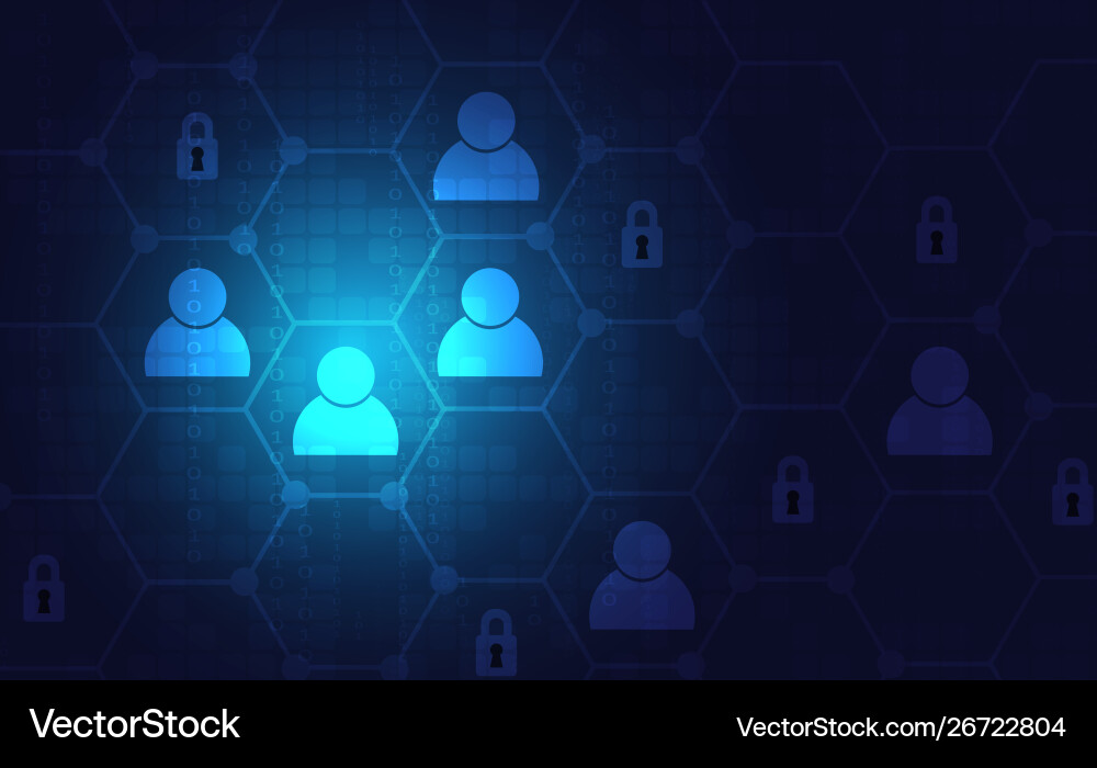 Network connection abstract background Vector Image