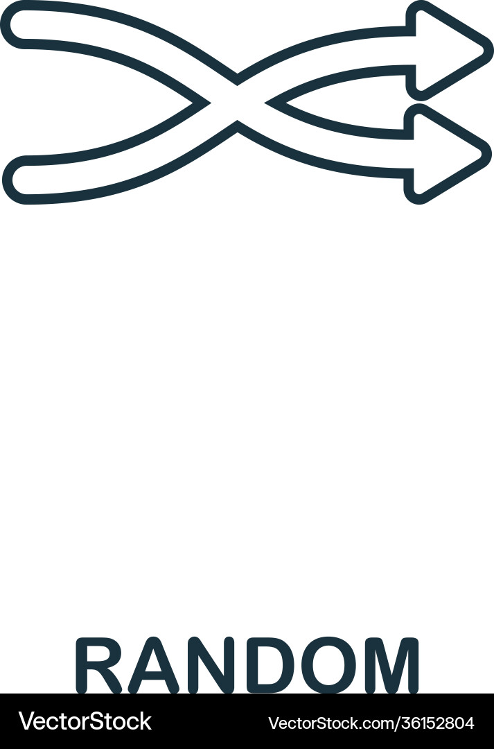 Random creative icon simple element Vector Image