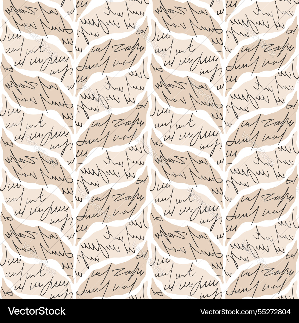 Scribble ornament with handwritten script text Scribble ornament with handwritten script text vector image