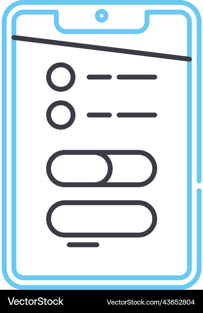 Ui web kit line icon outline symbol Ui web kit line icon outline symbol vector image