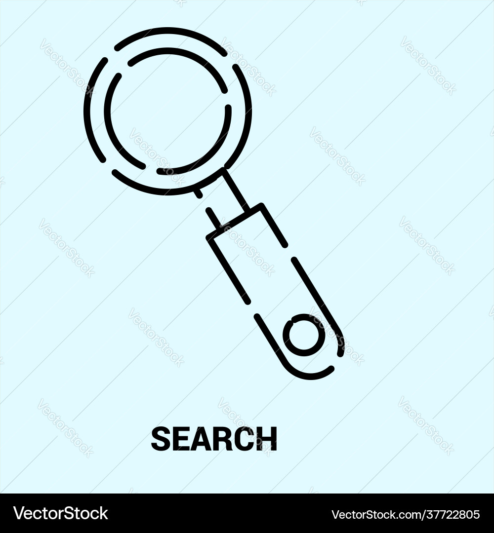 Art design line icon dashed Vector Image