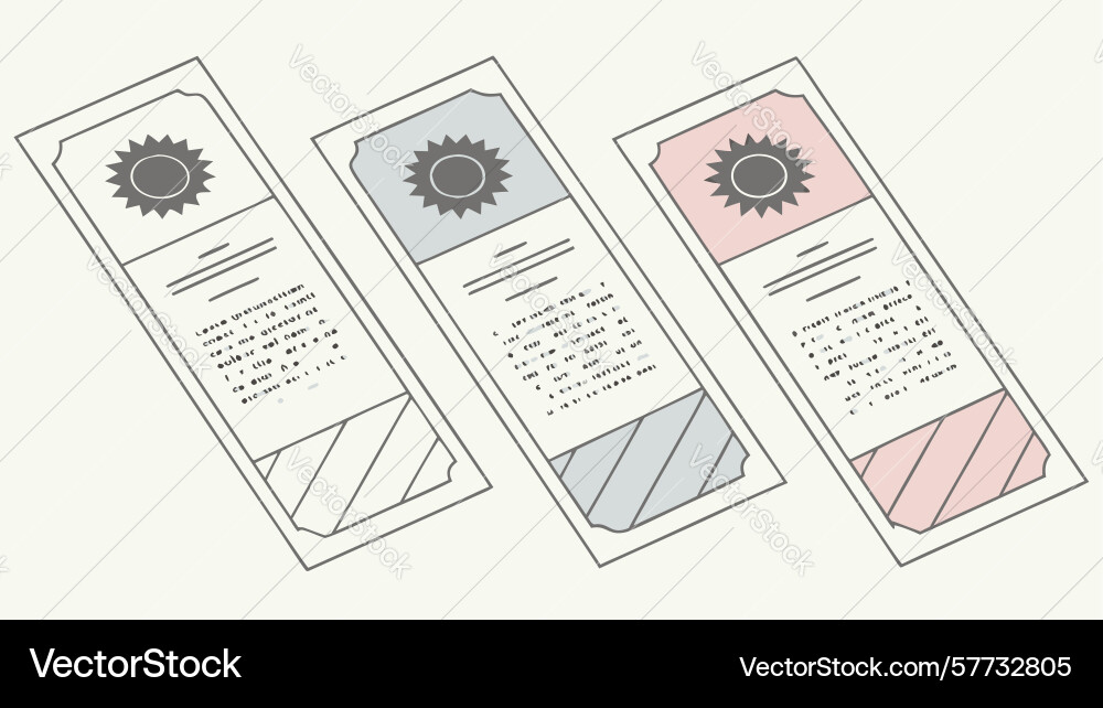 Elegant document template with minimalist design Vector Image