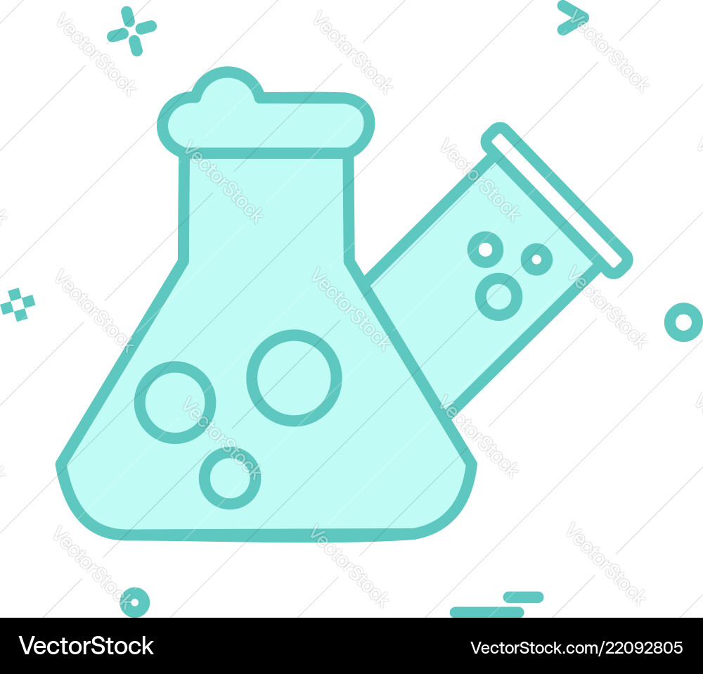 Flask icon design Flask icon design Vector Image