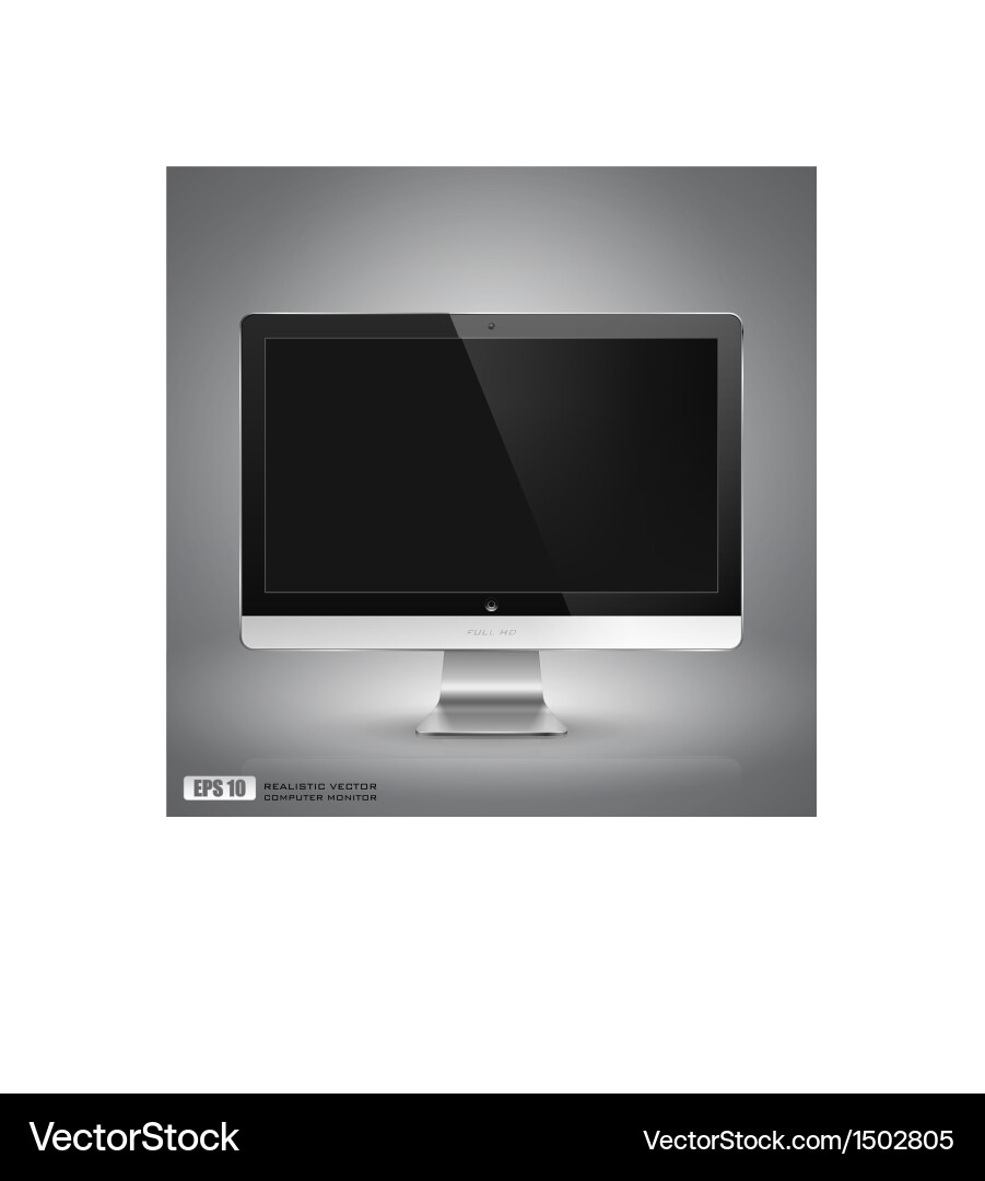 Modern Computer Monitor vector image