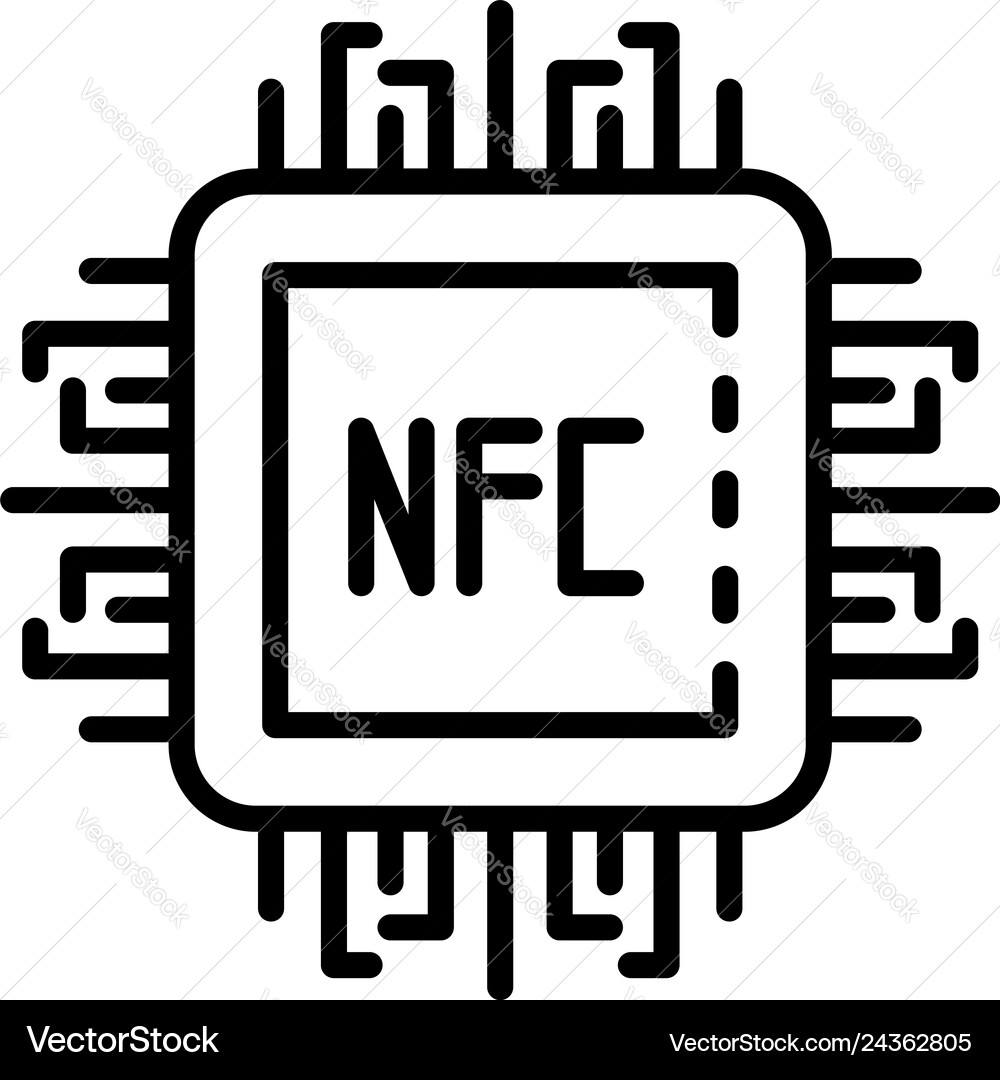 NFC Processor Icon vector image