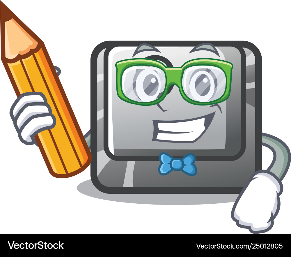 Student button o on a game character Student button o on a game character vector image