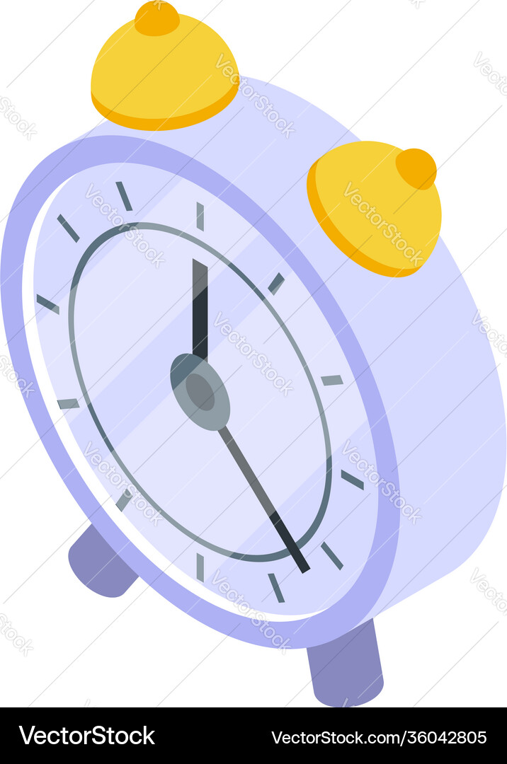 Table clock icon isometric style Vector Image