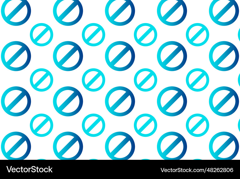 Abstract ban pattern background Vector Image