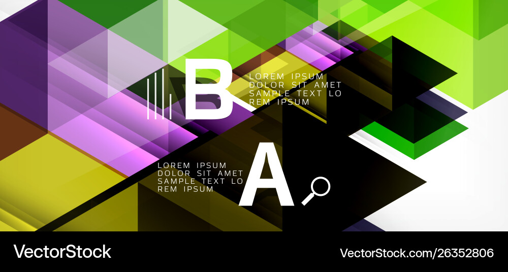 Abstract concept triangle graphic element Vector Image
