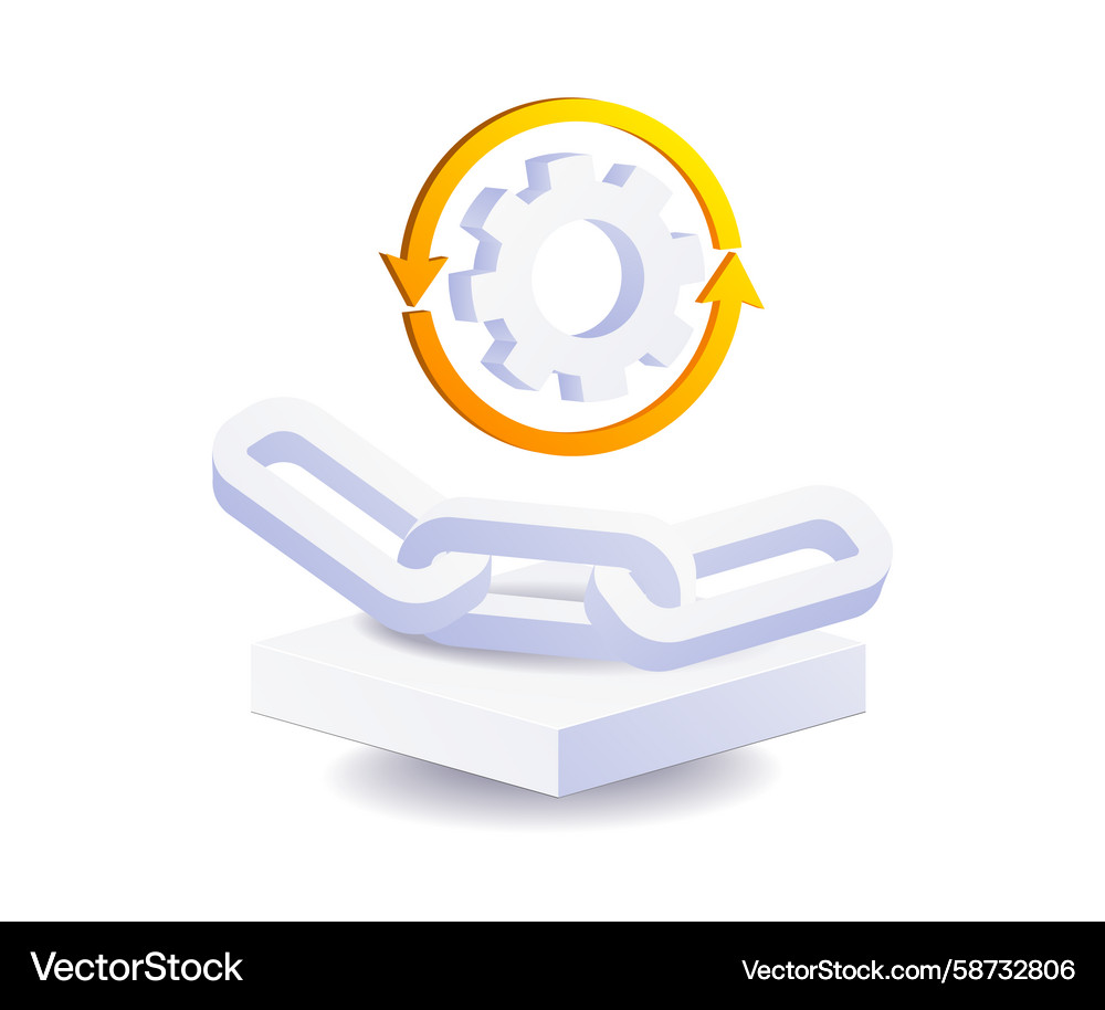 Application Link Network Vector Image