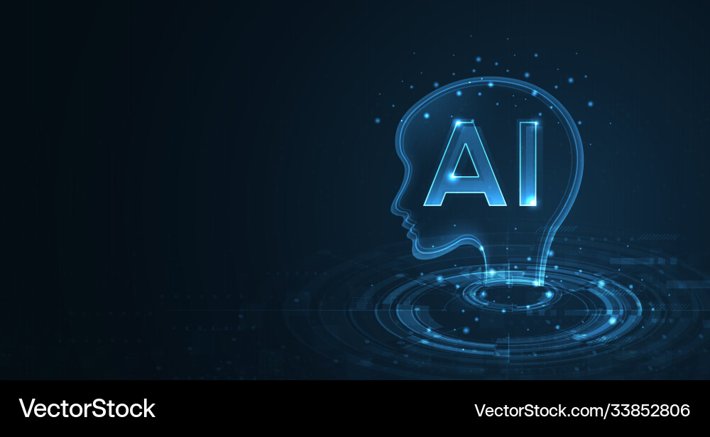 Artificial intelligence machine learning ai data Artificial intelligence machine learning ai data Vector Image
