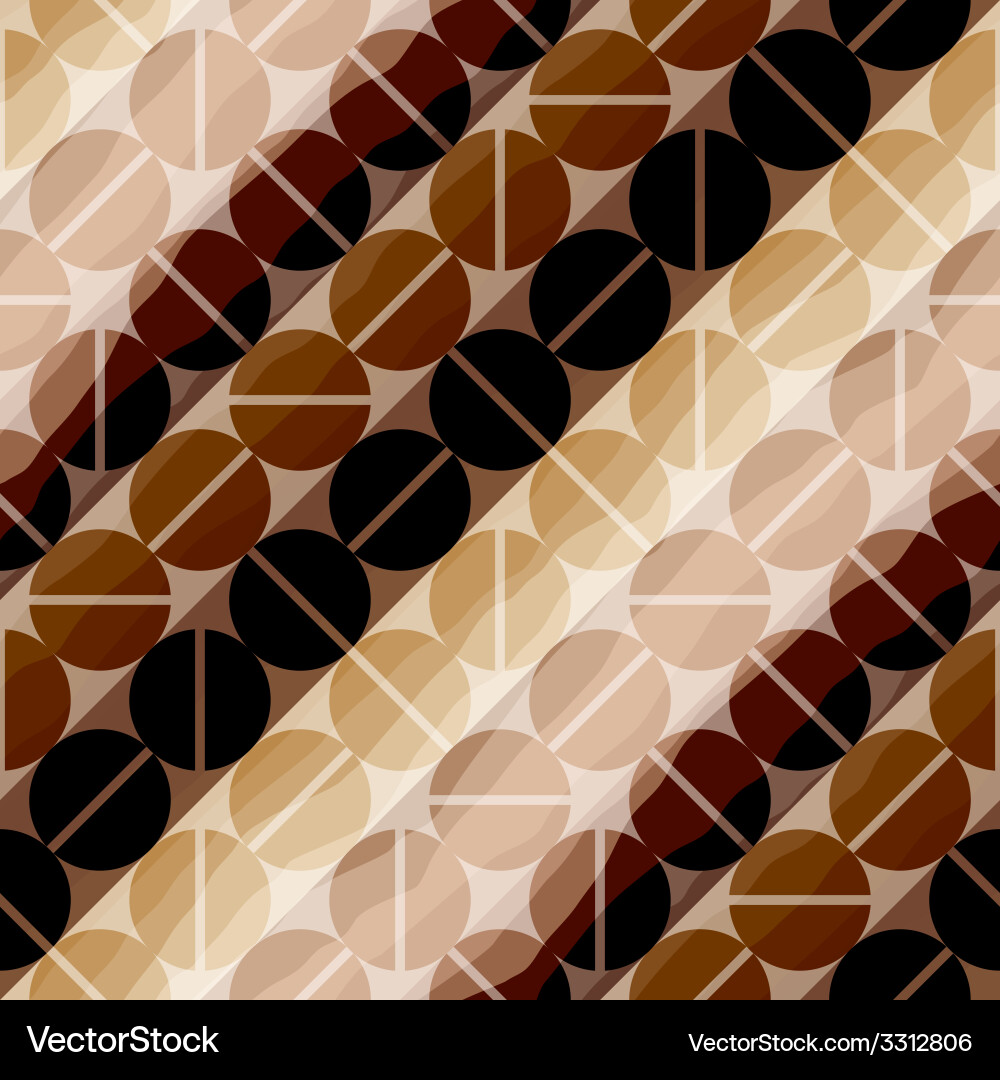 Coffee pattern in retro style vector image
