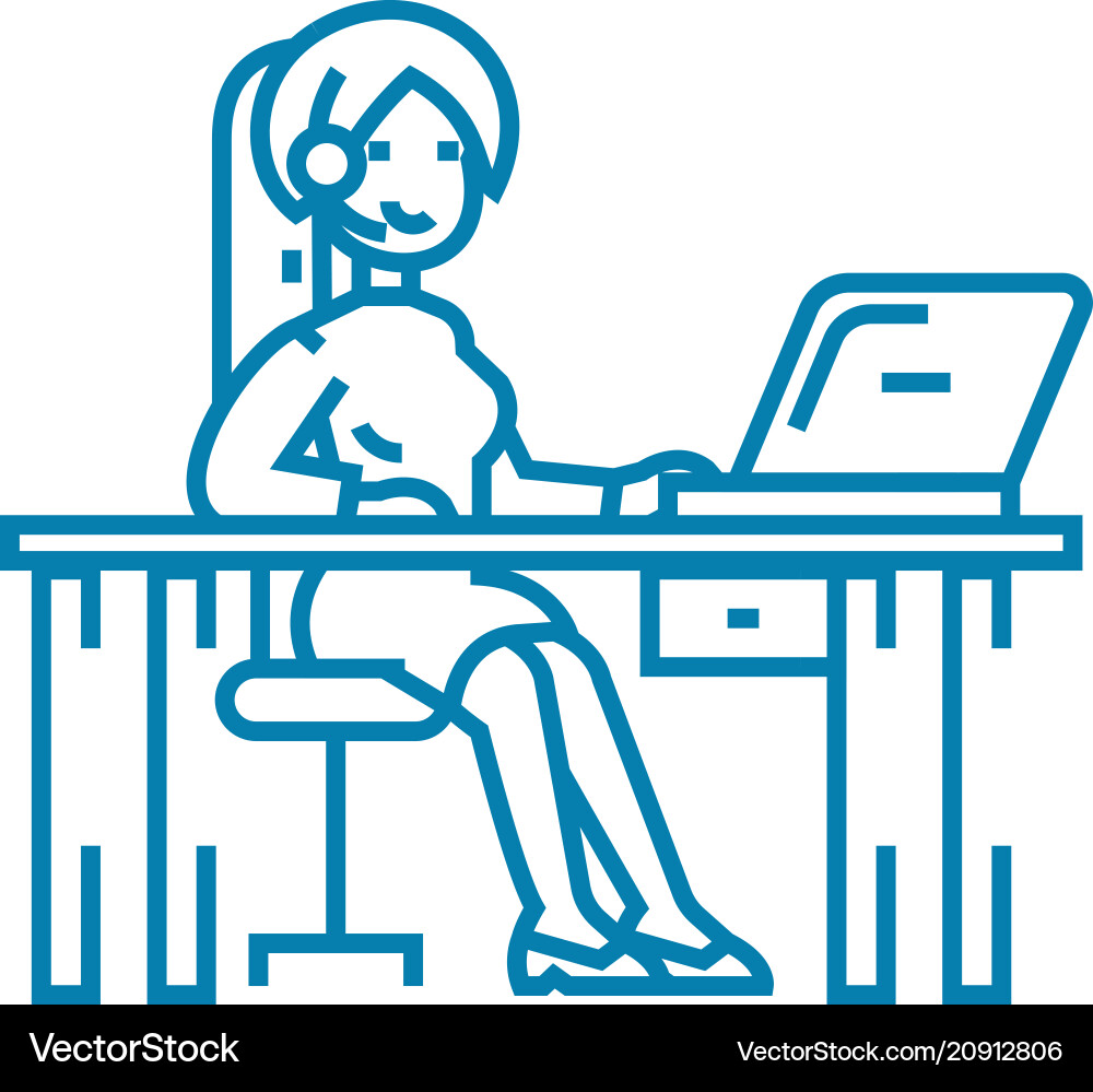 Computer entertainment linear icon concept Computer entertainment linear icon concept vector image