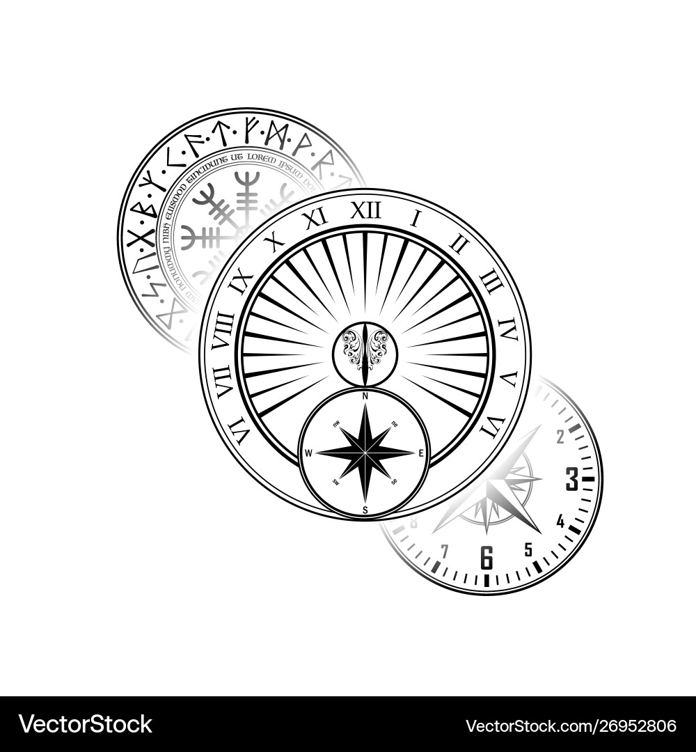 Different circle black elements background Different circle black elements background vector image
